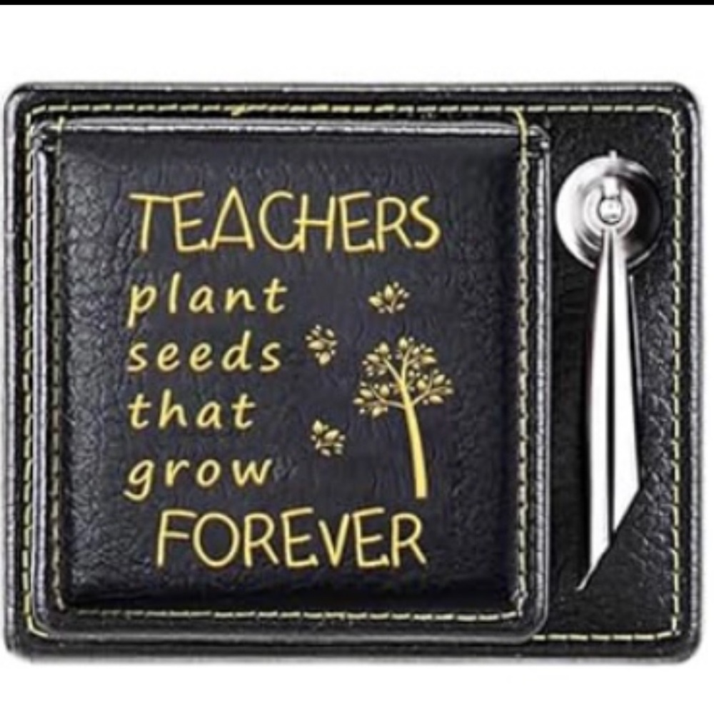 Teacher Inspirational Desk Organizer with Notepad & Pen Holder #1